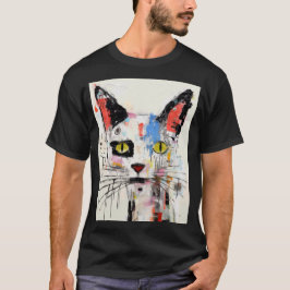 Camiseta Gato Grafiti Urbano Felino Genial