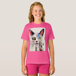 Camiseta Gato Grafiti Urbano Frio Felino