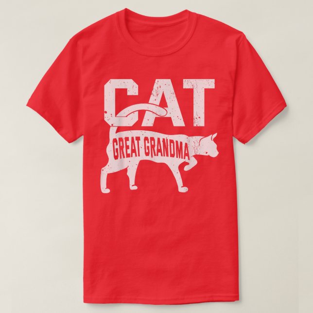 Camiseta Gato Gran Abuela Mascota Gatita Dueño De Meow Madr (Diseño del anverso)
