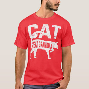 Camiseta Gato Gran Abuela Mascota Gatita Dueño De Meow Madr