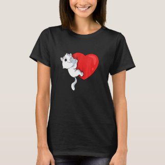 Camiseta Gato Gran Corazón Dueño de Gatos Gatos