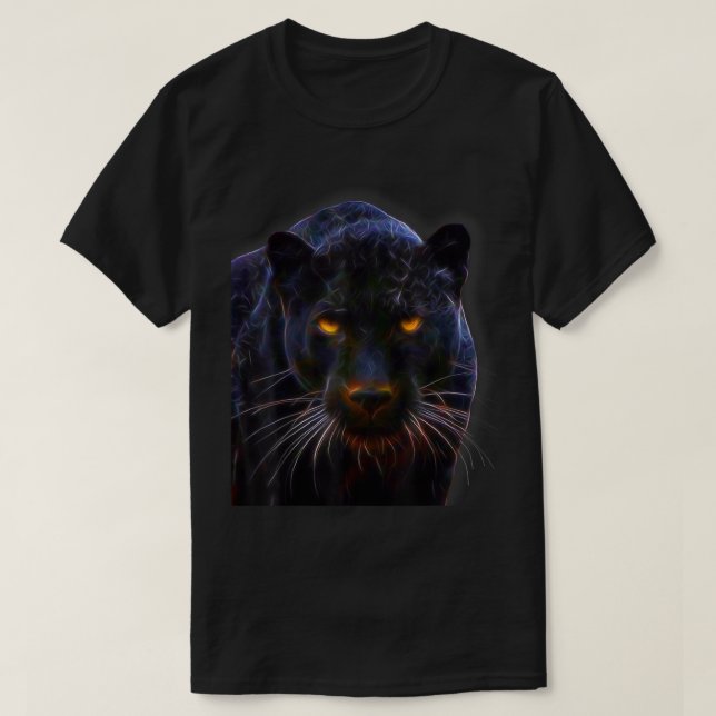 Camiseta Gato grande de pantera negra (Diseño del anverso)