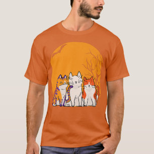 Camiseta Gato Graveyard Lazy Halloween Costume Cute Kitten