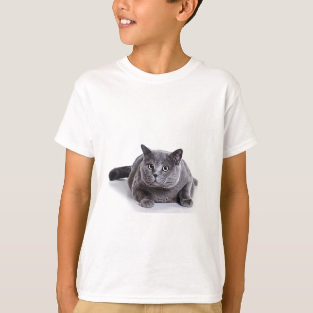 Camiseta Gato gris (Anverso)