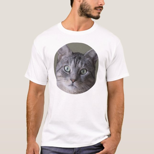 Camiseta gato gris (Anverso)