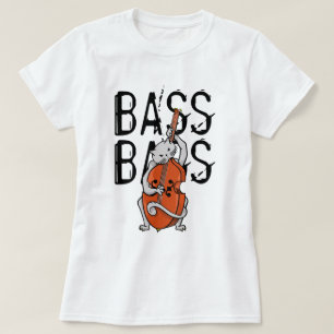 Camiseta Gato gris jugando a doble trasero o trasero