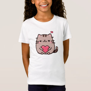 Camiseta gato gris lindo