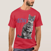 Gato Gris Ojo Azul Miau Ama Los Gatos