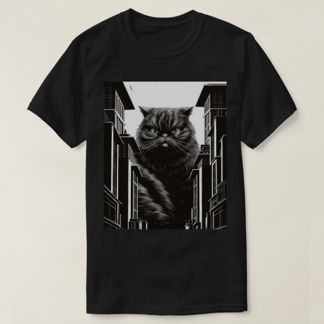 Camiseta Gato gruñón (Diseño del anverso)