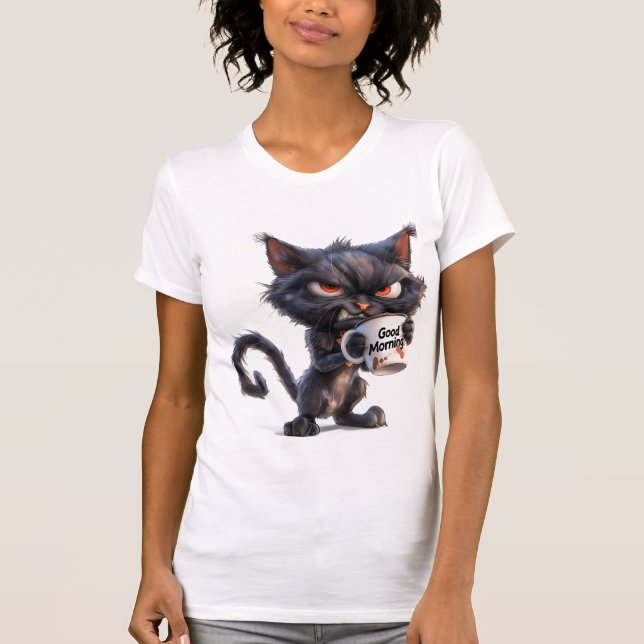 Camiseta "Gato gruñón" (Anverso)