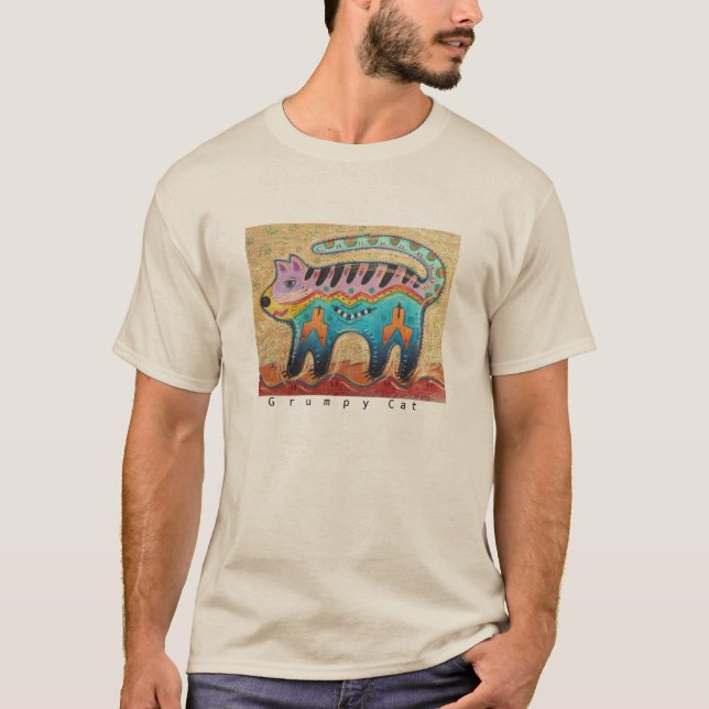 Camiseta Gato gruñón (Anverso)