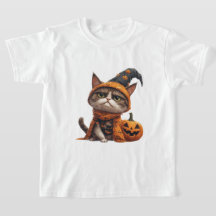Gato Gruñón Con Compañero Jack O Lantern 🎃