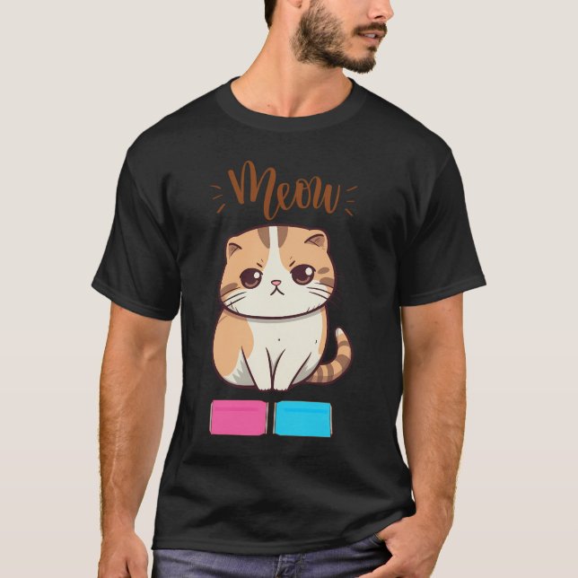 Camiseta Gato gruñón del gato del gato del gato del tater - (Anverso)