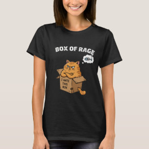 Camiseta Gato Gruñón Divertido Caja de Ira Odio esta ca