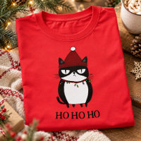 Gato gruñón divertido humor navideño de Catmas Nav