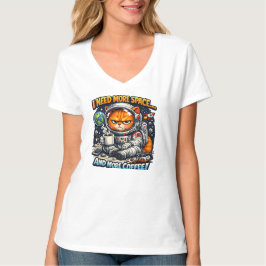 Camiseta Gato gruñón divertido, necesita más espacio y más 