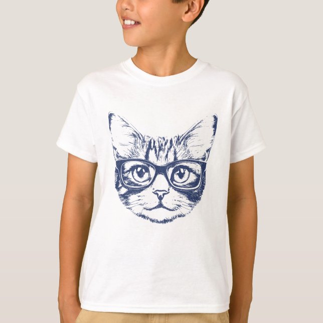 Camiseta Gato Guay con gafas (Anverso)