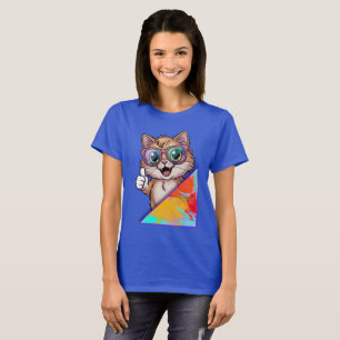 Camiseta Gato Guay con gafas de sol - Vibes de diversión re