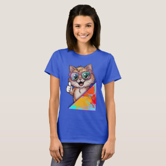 Camiseta Gato Guay con gafas de sol - Vibes de diversión re
