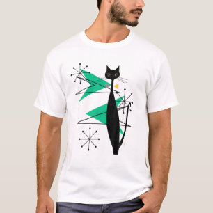 Camiseta Gato Guay de la era atómica de estilo retro a med