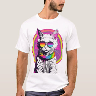 Camiseta Gato Guay de Rainbow Vibes