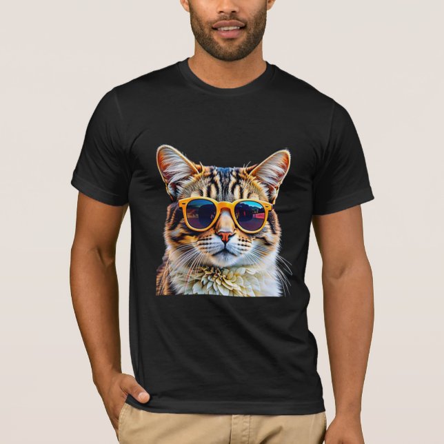 Camiseta Gato Guay en gafas de sol (Anverso)