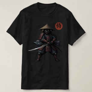 Camiseta Gato Guerrero Samurái