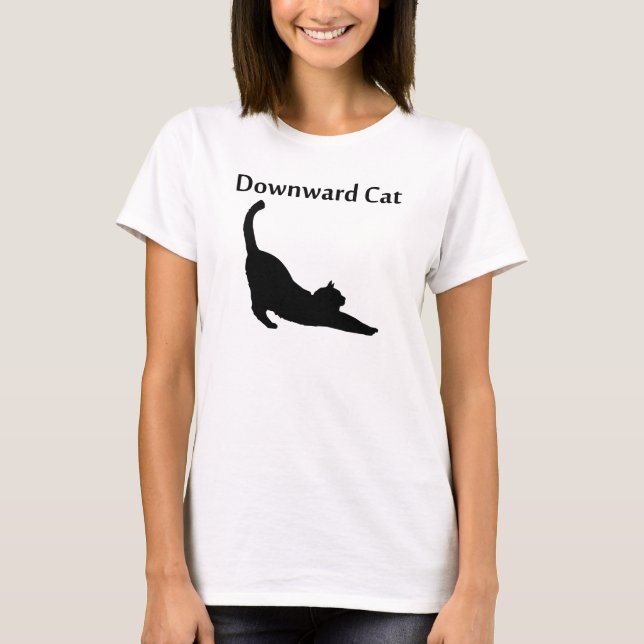 Camiseta Gato hacia abajo (Anverso)