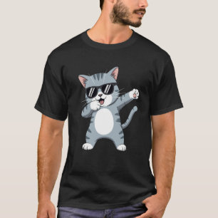 Camiseta Gato haciendo Dab Gráfico Animal Niños Niñas Mujer