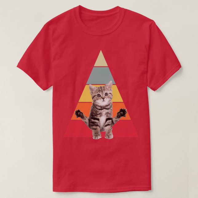 Camiseta Gato haciendo yoga meditación Gato Yoga Pose (Diseño del anverso)