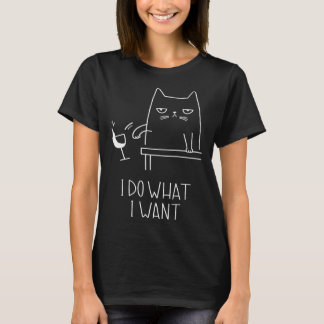 Camiseta Gato Hago Lo Que Quiero