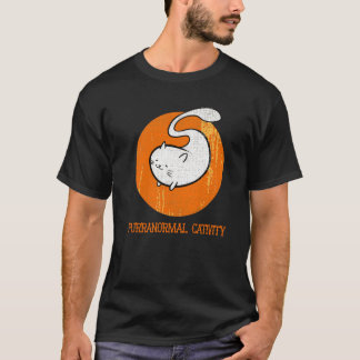 Camiseta Gato Halloween Purranormal Catividad Fantasma de H