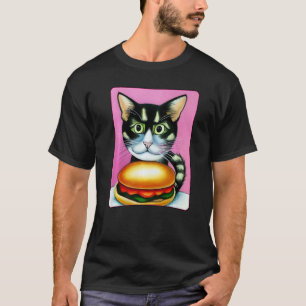 Camiseta Gato Hamburguesa Gato Hamburguesa Gato 2