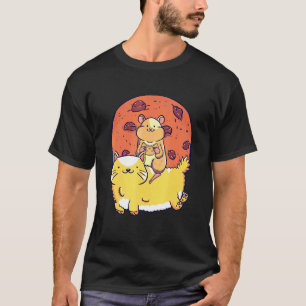 Camiseta Gato Hámster Galleta Pastel Hammy Dueño Mascota