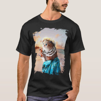Camiseta Gato Hawaiano Divertido Aloha