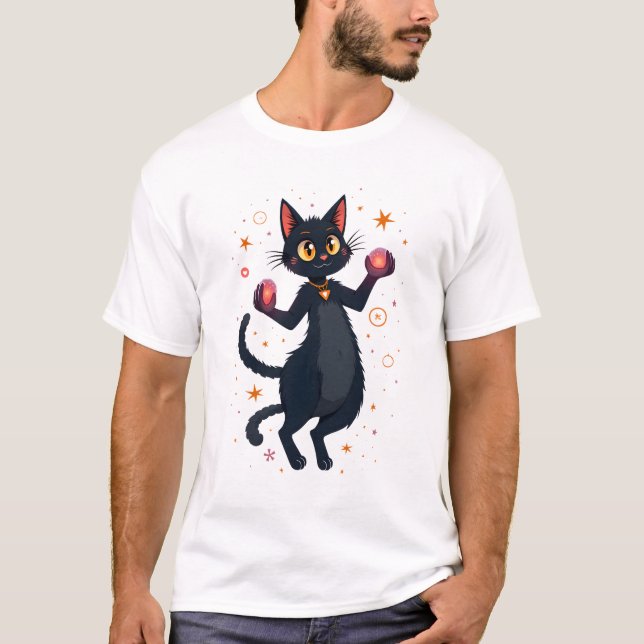 Camiseta Gato hechizado (Anverso)