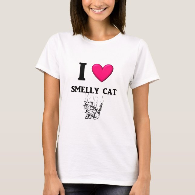 Camiseta Gato hediondo del "corazón I" (Anverso)