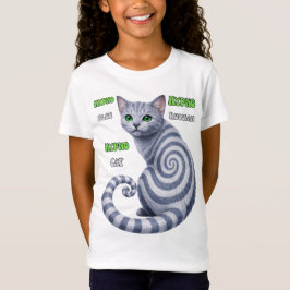 Camiseta Gato Hipno Azul Ruso