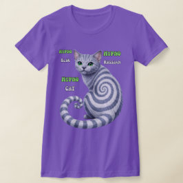 Camiseta Gato Hipno Azul Ruso