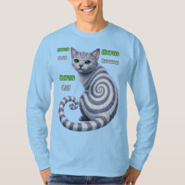 Camiseta Gato Hipno Azul Ruso