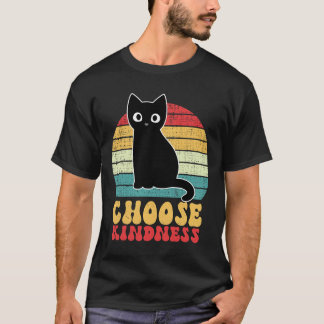 Camiseta Gato hippie anti-bullying Rainbow Peace Kind Choos