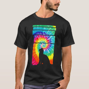 Camiseta Gato Hippie Tie Dye