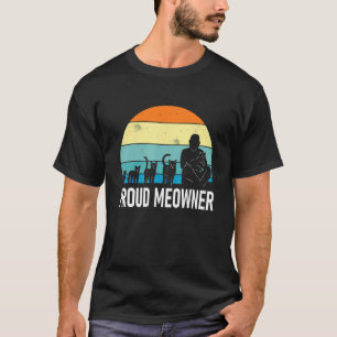 Camiseta Gato Hombre Dueño Orgulloso Gatito Maullar