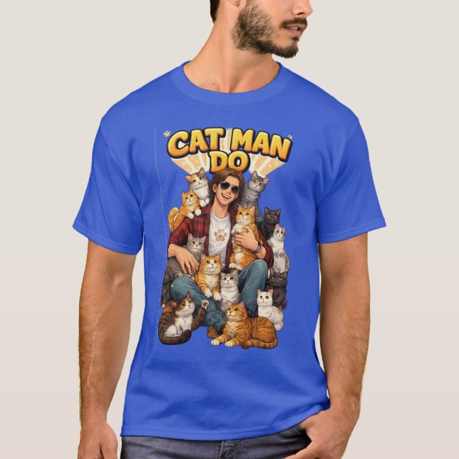 Camiseta Gato Hombre Hace  (Anverso)
