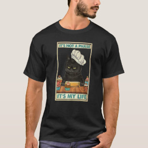 Camiseta Gato Horneando No Es Una Fara Es Mi Vida Cocinando