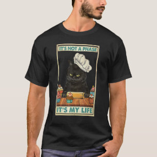 Camiseta Gato Hornear No Es Una Fara Es Mi Vida Cocinando C