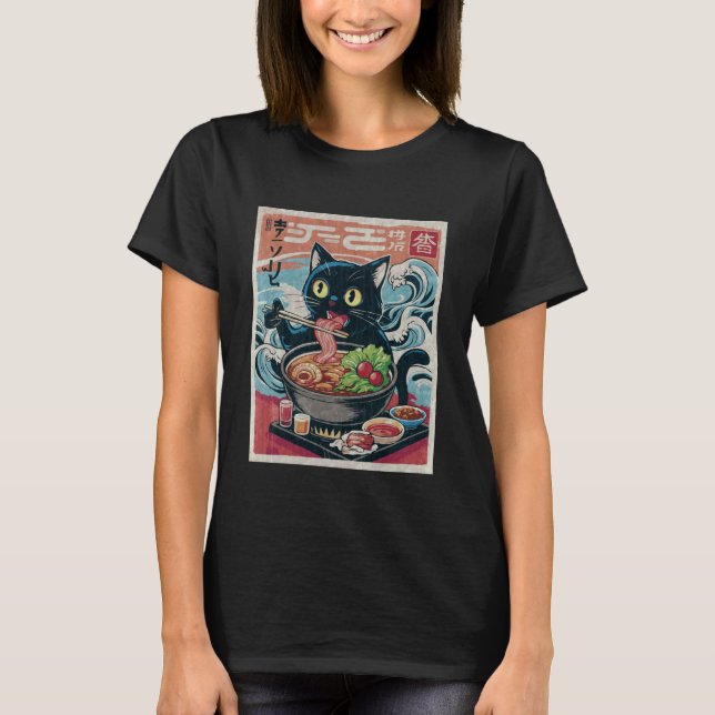 Camiseta Gato Hotpot Kit de Hot-Pot Japonés (Anverso)