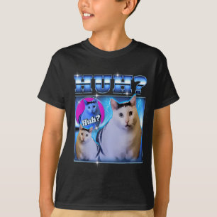 Camiseta Gato Huh Gato Divertido Meme Gato Raro Bootleg