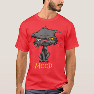 Camiseta Gato Humor Funny Gato Angry Bored Cat Gatitos Aman