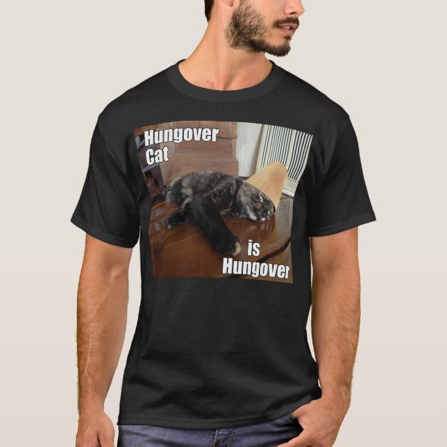 Camiseta Gato Hungover (Anverso)